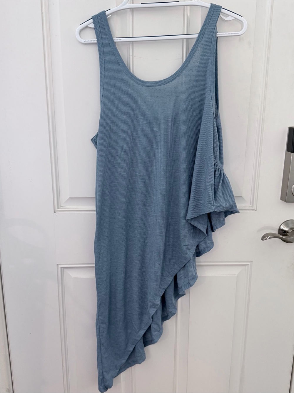 Free-est Free People Suki Tunic Tank S | Blue Ribbed